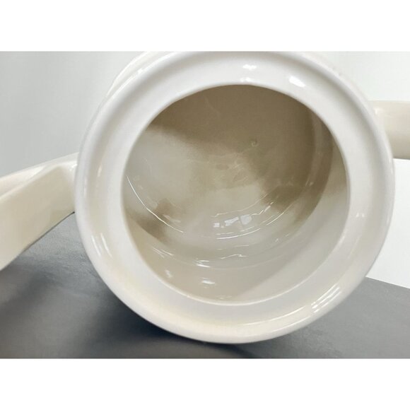 Vintage Mid Century Bauhaus WMF Porcelain Teapot, Ivory With Top, No Chips - Picture 8 of 12